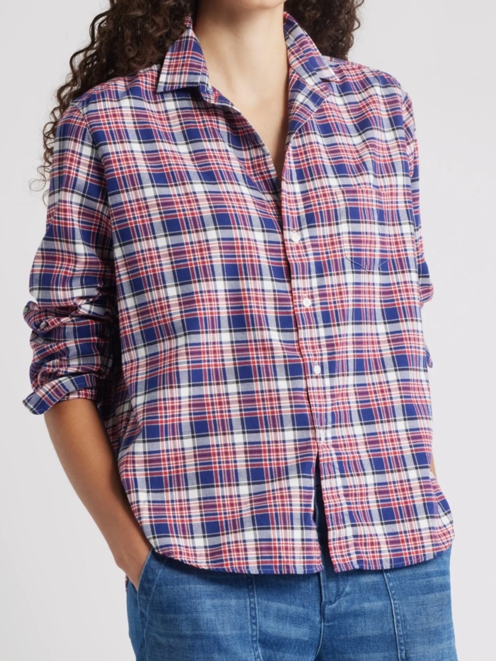 Frank & Eileen Eileen Relaxed Button-Up Shirt Size Medium